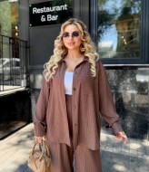 Льняной женский костюм AB-1815A21