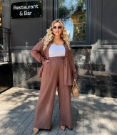 Льняной женский костюм AB-1815A21