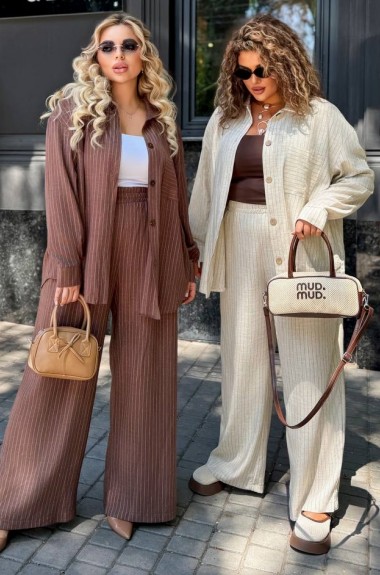 Льняной женский костюм AB-1815A21