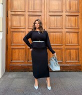 Теплый костюм с юбкой  ET-749A600