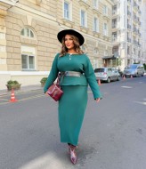 Теплый костюм с юбкой  ET-749A600