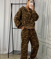 Спортивный костюм с леопардовым принтом MIK-055.1A950