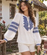 Рубашка вышитая бисером LEG-88986A17