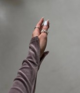 Велюровое платье BLO-836A370