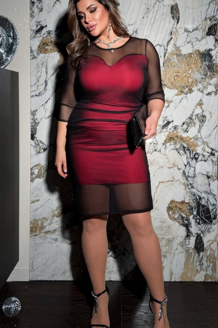 Праздничное платье приталенного покроя AD-7875.1A420