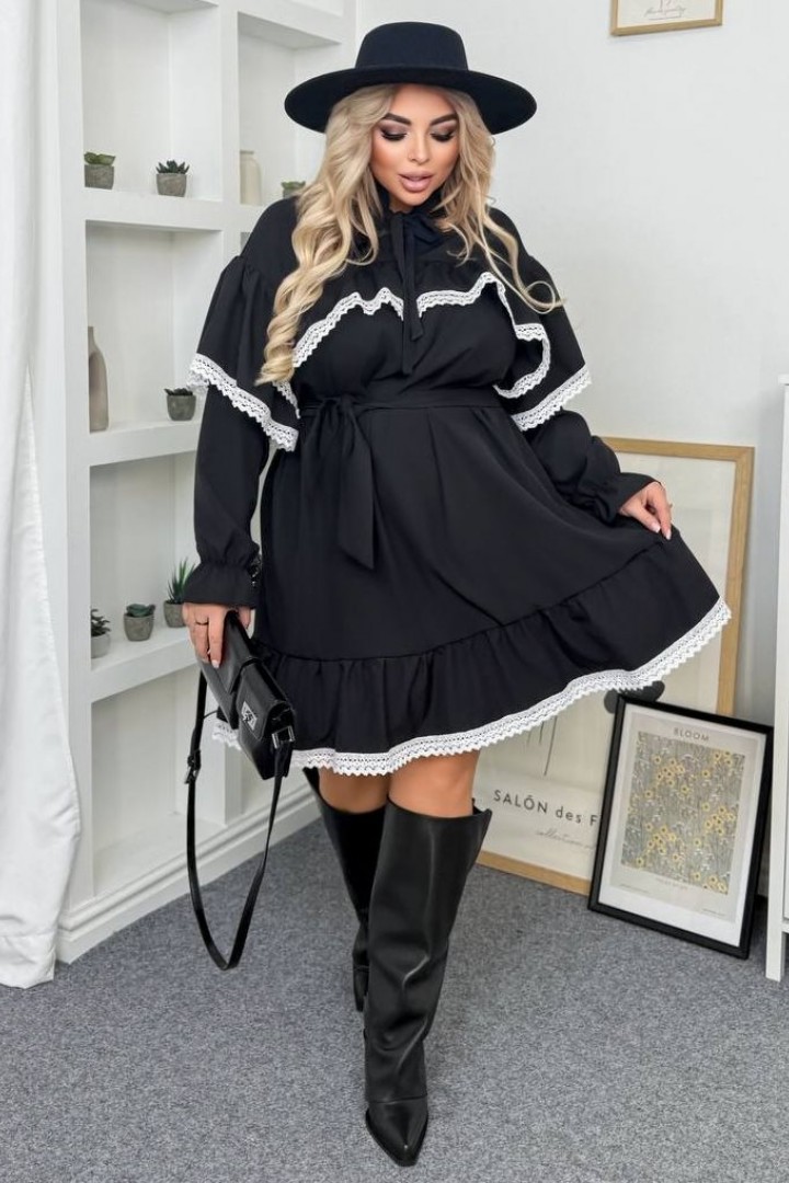 Стильное платье с кружевом INS-400A800