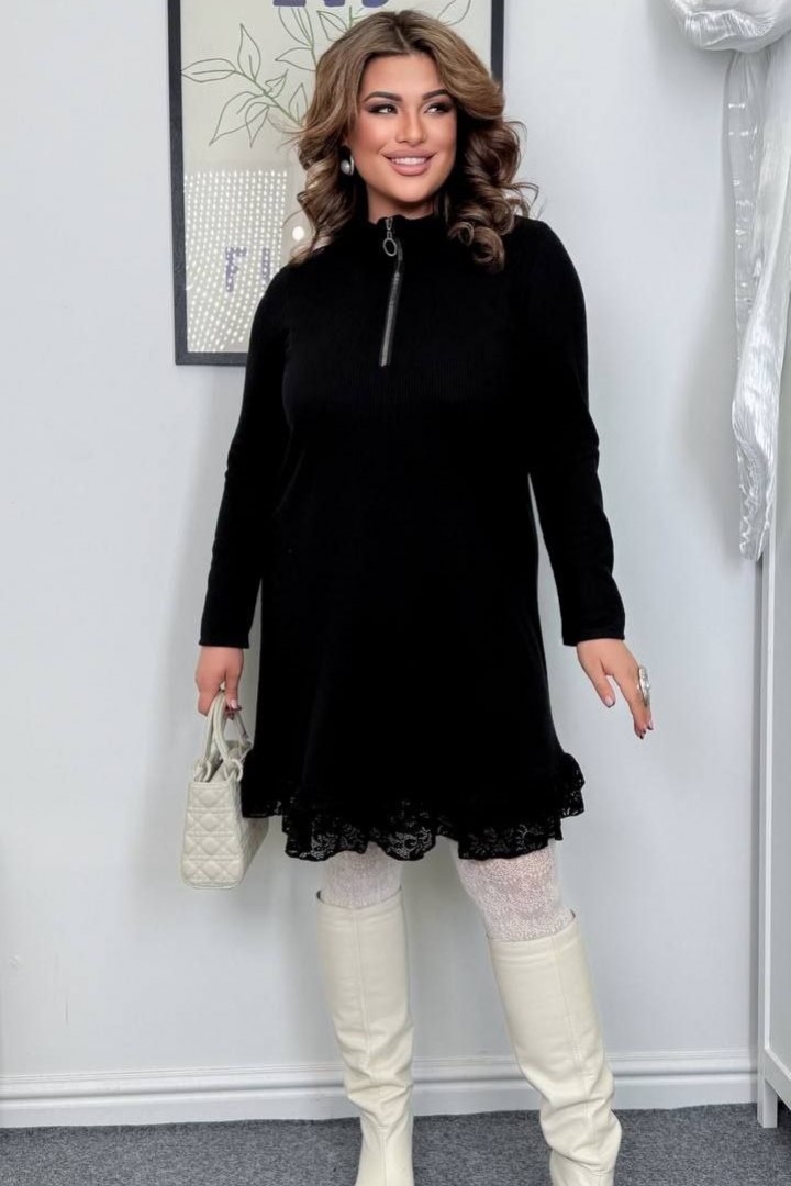 Теплое платье покроя трапеция AD-7878.1A450