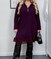 Теплое платье покроя трапеция AD-7878.1A450