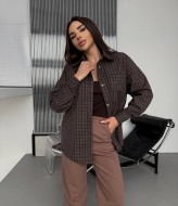Рубашка в мелкую клетку женская  BB-022A550