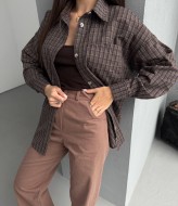 Рубашка в мелкую клетку женская  BB-022A550