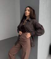 Рубашка в мелкую клетку женская  BB-022A550