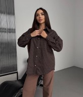 Рубашка в мелкую клетку женская  BB-022A550