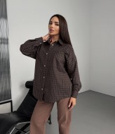 Рубашка в мелкую клетку женская  BB-022A550
