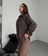 Рубашка в мелкую клетку женская  BB-022A550