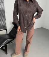 Рубашка в мелкую клетку женская  BB-022A550