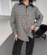 Рубашка в мелкую клетку женская  BB-022A550