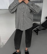 Рубашка в мелкую клетку женская  BB-022A550