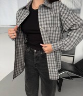 Рубашка в мелкую клетку женская  BB-022A550