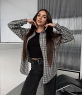 Рубашка в мелкую клетку женская  BB-022A550