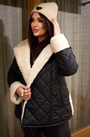 Женская зимняя куртка с мехом ANK-7283.1A650