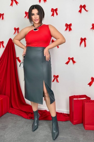 Кожаная юбка VD-295A600