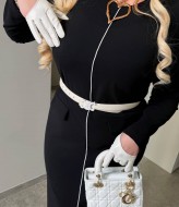 Платье миди с разрезом  MA-2183A550