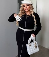 Платье миди с разрезом  MA-2183A550