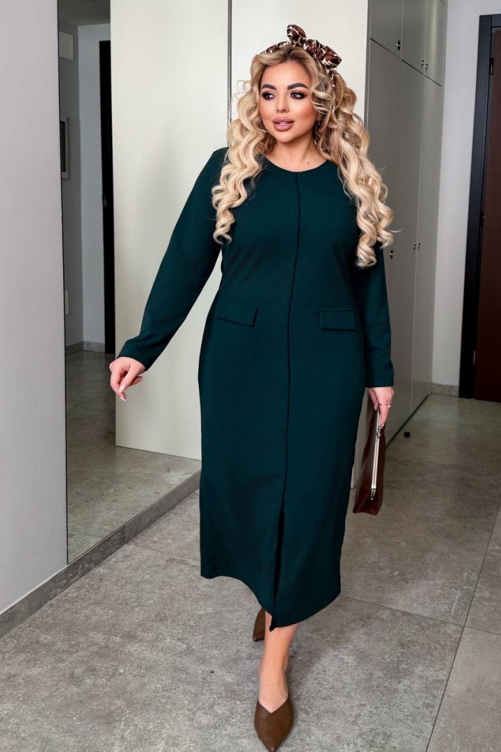 Платье миди с разрезом  MA-2183A550