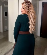 Платье миди с разрезом  MA-2183A550