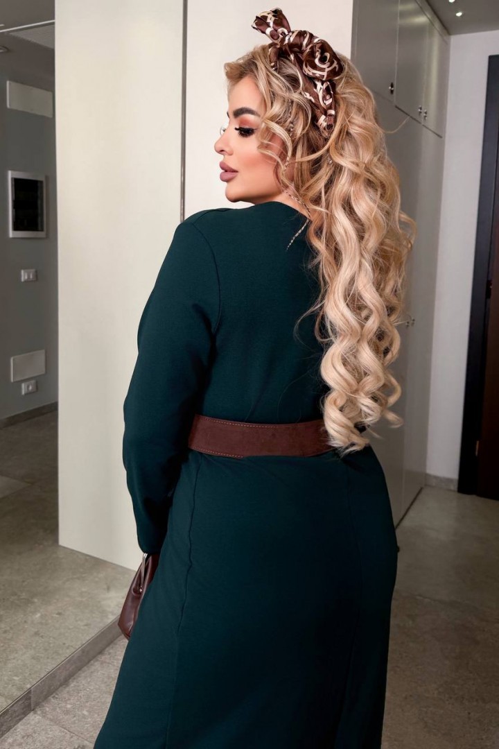 Платье миди с разрезом  MA-2183A550