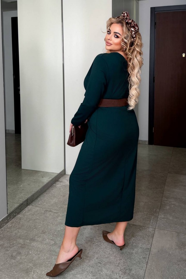 Платье миди с разрезом  MA-2183A550