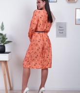 Шелковое платье с принтом NJ-KR-2661A550