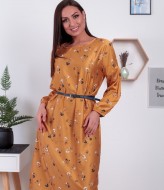 Шелковое платье с принтом NJ-KR-2661A550