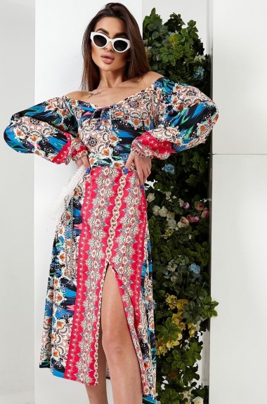 Яркое платье MB-3A480