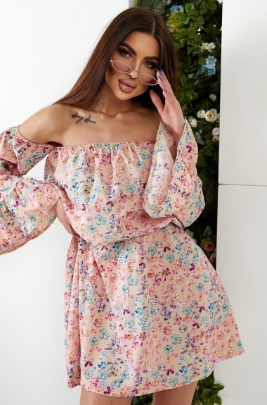 Платье с резинками NJ-AP-1382A290 Платье с резинками NJ-AP-1382A290