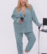 Костюм из микровельвета женский SMO-1283A18