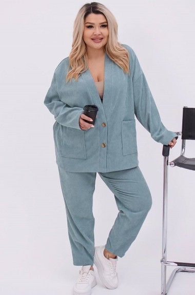 Костюм из микровельвета женский SMO-1283A18