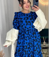 Платье с рюшами на плечах	KG-577A370