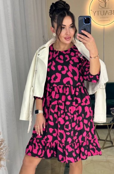 Платье с рюшами на плечах	KG-577A370