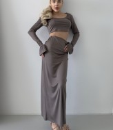 Костюм с длинной юбкой POK-416A450