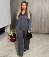 Шелковый брючный костюм женский  ET-8883A700