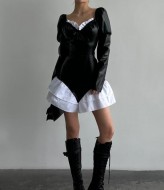 Платье из эко кожи ASP-494A649