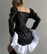 Платье из эко кожи ASP-494A649