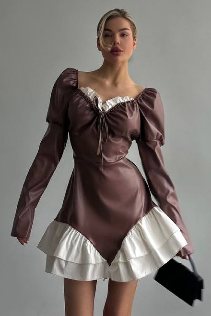 Платье из эко кожи ASP-494A649