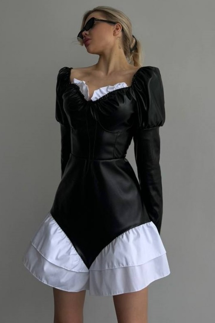 Платье из эко кожи ASP-494A649