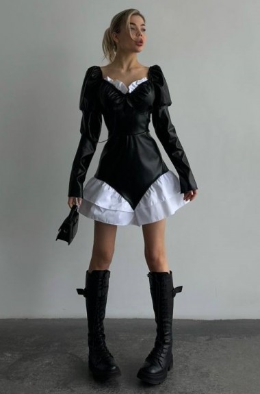 Платье из эко кожи ASP-494A649