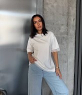 Футболка с кружевом AVB-136A420