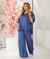 Женский брючный костюм из шелка AZ-1500A630