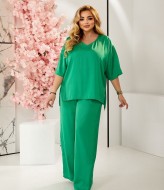 Женский брючный костюм из шелка AZ-1500A630