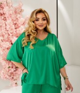 Женский брючный костюм из шелка AZ-1500A630